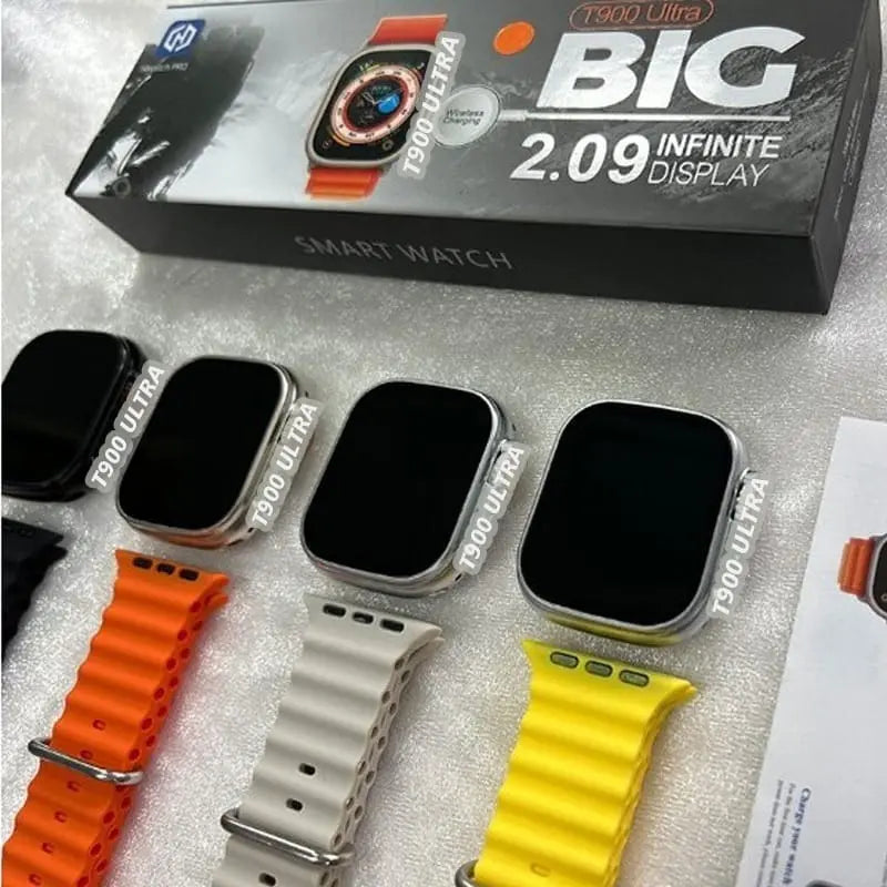 T900 Ultra Smart Watch 2025 Bluetooth Call Sleeping Monitoring Smart Watch Series 8 2.09" Full Touch Watch for Men & Women - Stile Gadget