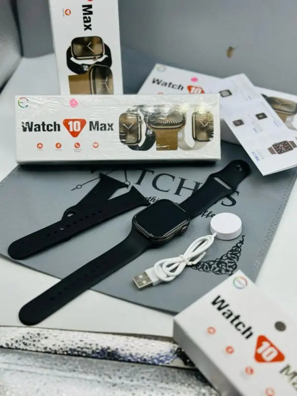 Watch 10 Max | New Model Series 10 Max Smart Watch | Stainless Steel Body With High Definition Edge Display | Bt Calling & Long Battery Life Stile Gadget