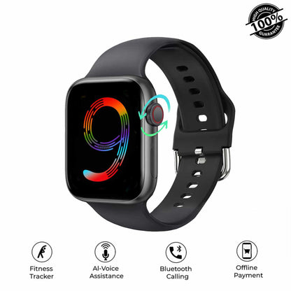 New Series 9 Smart Watch - 2.19" Inch HD Display Wireless Charging BT Calls Sports & Fitness Stile Gadget