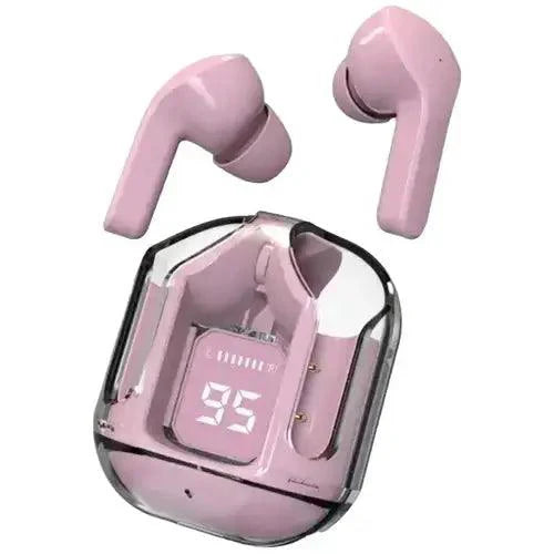 Air31 Earbuds Wireless Crystal Transparent Body | Air 31 Bluetooth Earbud With Pouch Stile Gadget