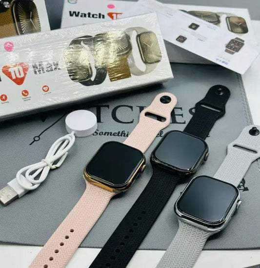 Watch 10 Max | New Model Series 10 Max Smart Watch | Stainless Steel Body With High Definition Edge Display | Bt Calling & Long Battery Life Stile Gadget