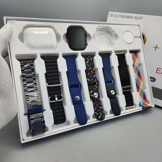 i20 Ultra max Suit Smartwatch 10 in 1