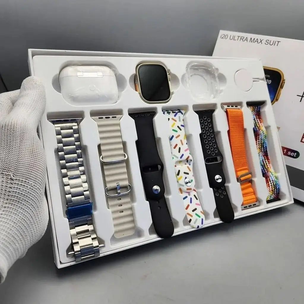 i20 Ultra max Suit Smartwatch 10 in 1