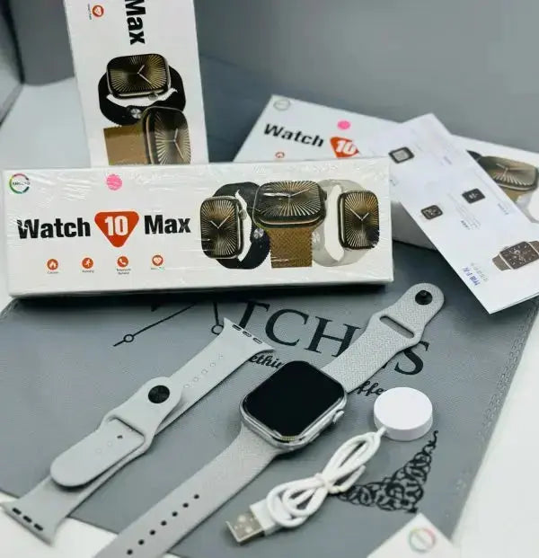 Watch 10 Max | New Model Series 10 Max Smart Watch | Stainless Steel Body With High Definition Edge Display | Bt Calling & Long Battery Life Stile Gadget